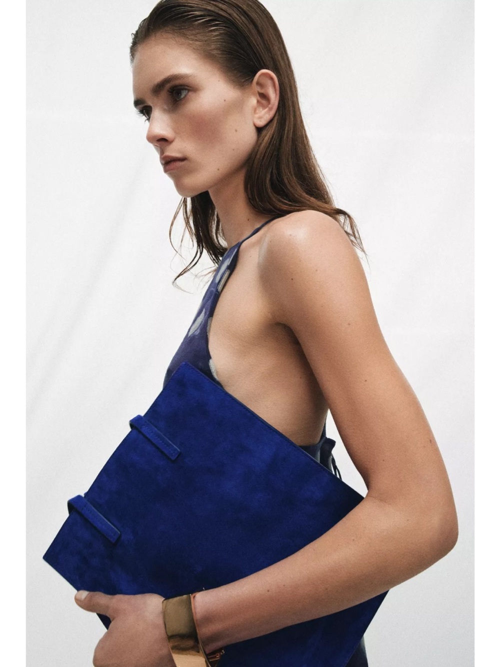 SUEDE SHOPPER BAG